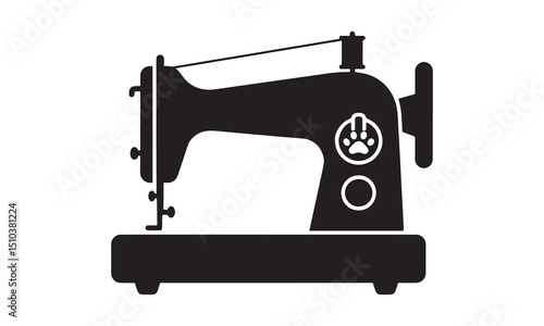 sewing machine isolated on white