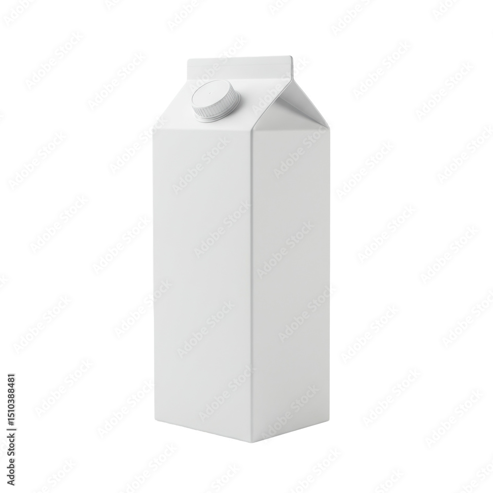 Ultra realistic UHD photo of a white milk carton in a standard shape without a label, standing alone on a transparent background with no shadows, concept for commercial advertising Ultra realistic UHD photo of a white milk carton in a standard shape without a label, standing alone on a transparent background with no shadows, concept for commercial advertising