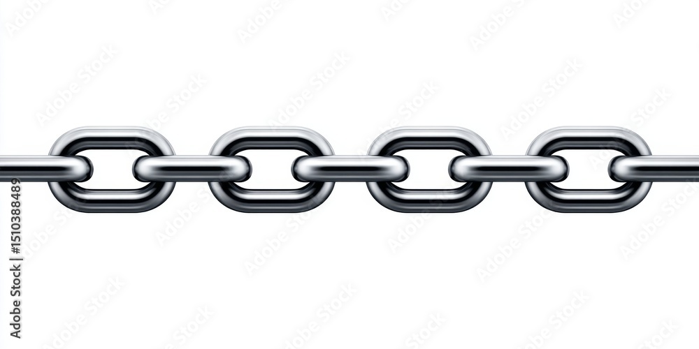 Obraz premium Simple line art showing broken business chain in minimalist style