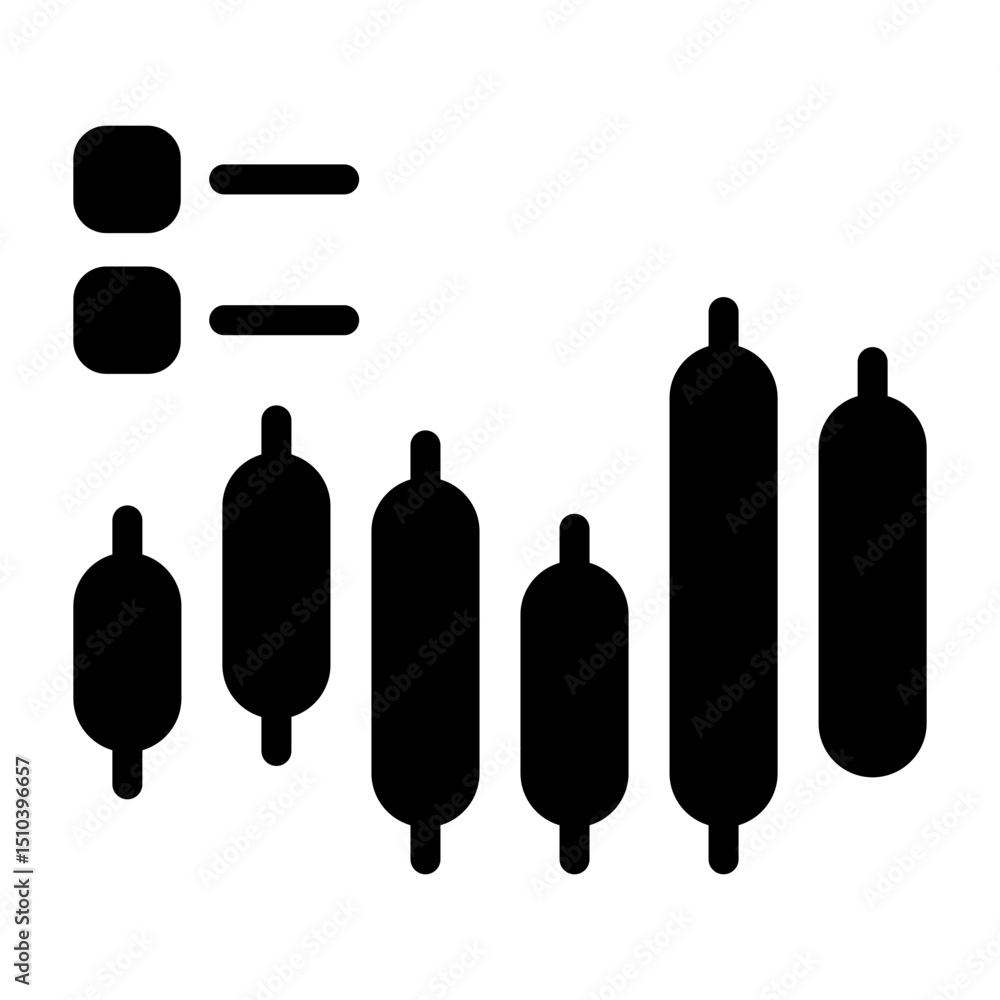 Candlestick Chart Icon Candlestick Chart Icon