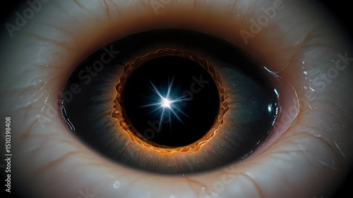 Wallpaper Mural Detailed illustration of a black hole, showing the distortion of space and time around it. Torontodigital.ca