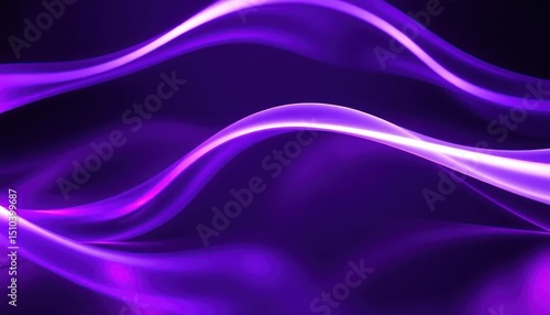 Wallpaper Mural Elegant purple abstract background with flowing light trails and glowing edges Torontodigital.ca