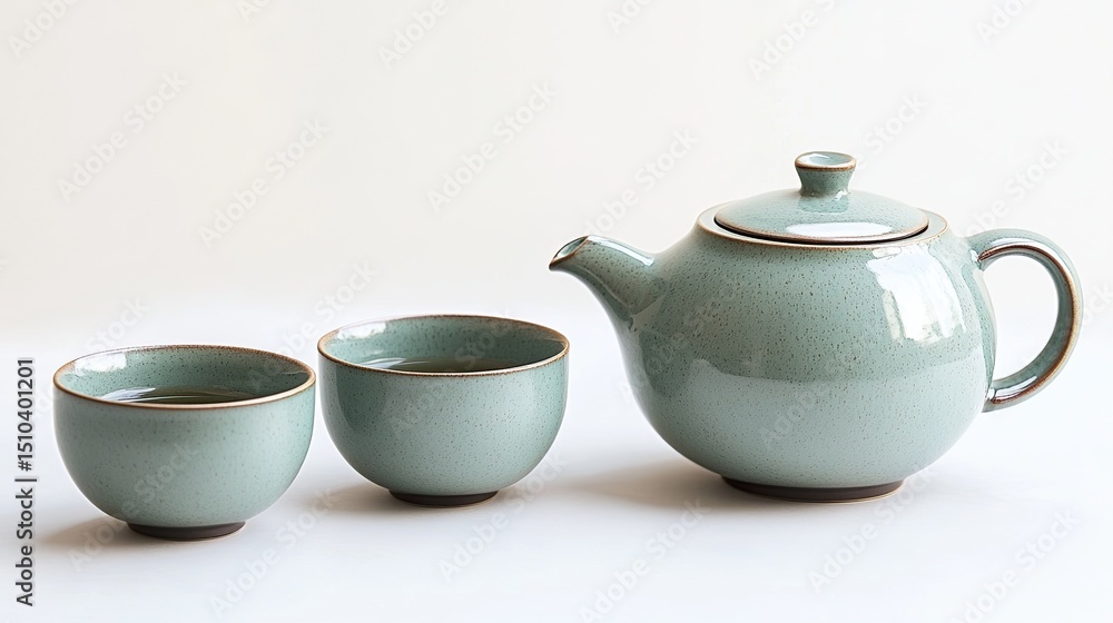A traditional Chinese tea set, perfect for a calming and cultural tea-drinking experience. A traditional Chinese tea set, perfect for a calming and cultural tea-drinking experience.