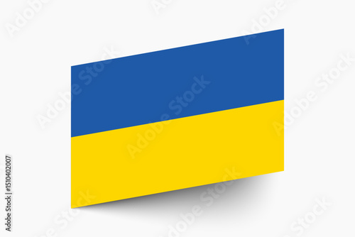Free Download Flag of Ukraine. Ukraine flag official colors tilted icon digital vector illustration design. - GFXLoad