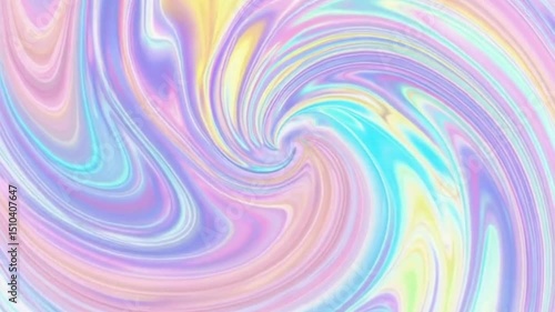 ぐるぐる動くサイケデリックなパステルカラーの背景