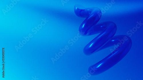Blue Abstract Shapes Noisy Background