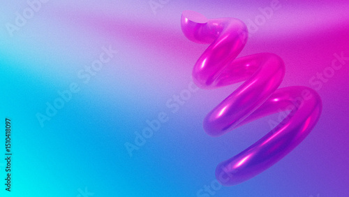 Blue and Pink Abstract Shapes Noisy Background
