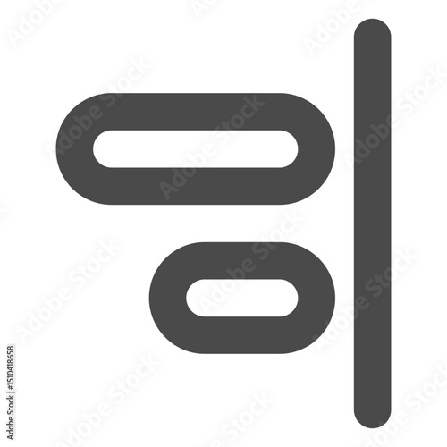 Clean and Modern Icon of align right