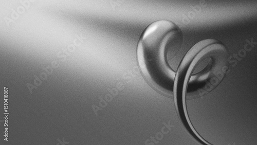 Black and White Abstract Shapes Noisy Background