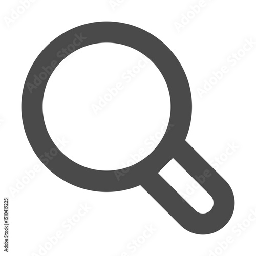 Clean and Modern Icon of Magnifying Glass