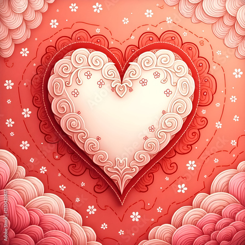 valentine background with hearts