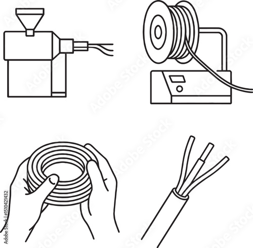 Set of Cable and wire production
