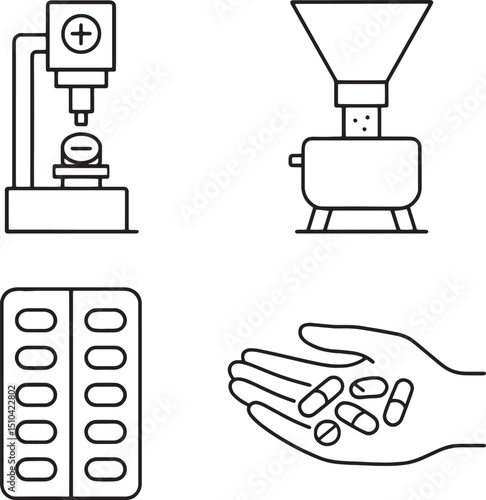 Set of Pharmaceutical Production vector