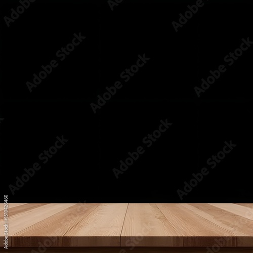 empty wooden table