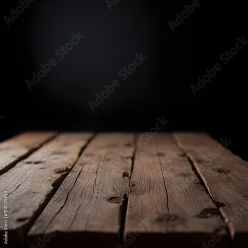 old wooden table