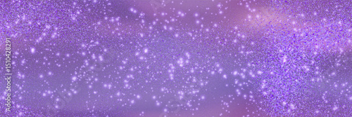 Purple glitter carnival fabric bg with sparkling texture. Sparkling seamless background with metal gleam. Sequin abstract pattern. Vintage shining paper. Gradient mesh vector illustration