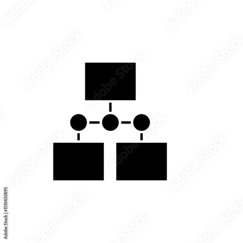 Startup Glyph Icon Chart
