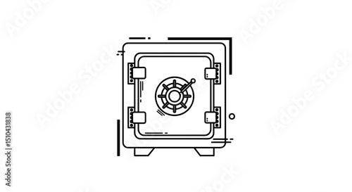 Illustration of a secure safe