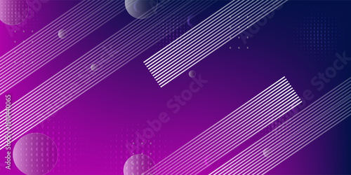 banner background. colorful gradations, pink and dark blue. abstract geometric. memphis style