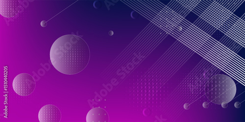 banner background. colorful gradations, pink and dark blue. abstract geometric. memphis style