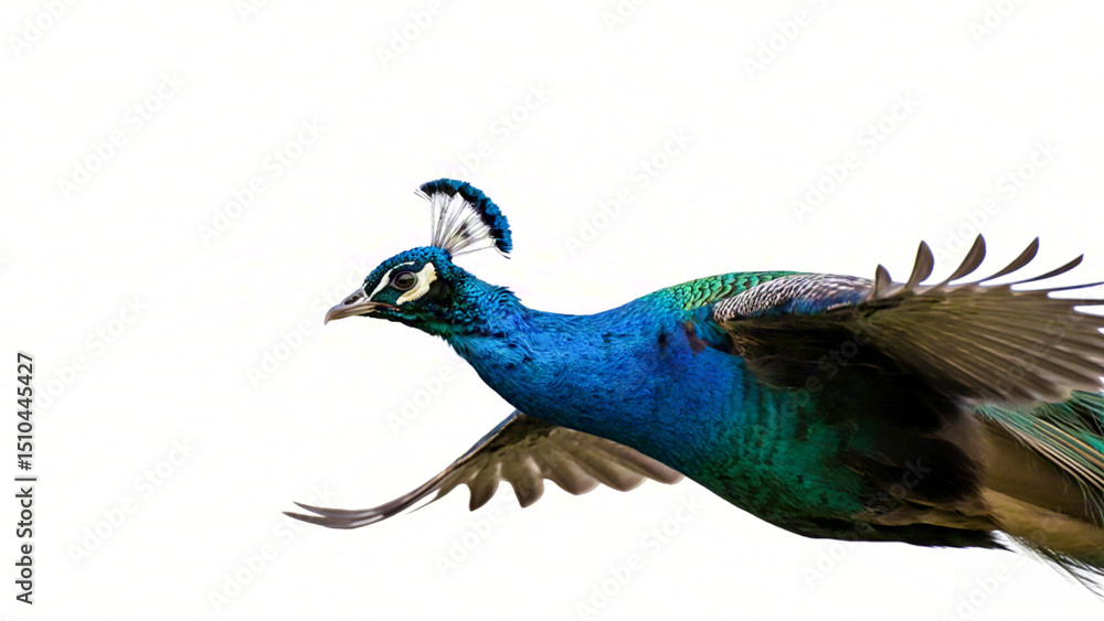 Obraz premium Peacock in flight