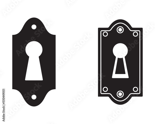 Vintage Keyhole Silhouettes