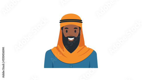 Bearded man with taqiyah