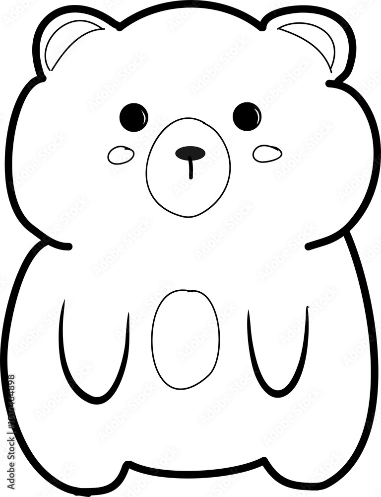 Obraz premium bear sketch