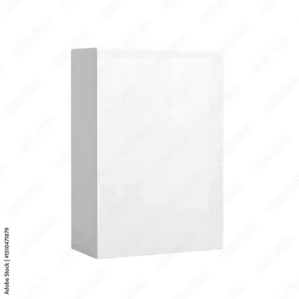 blank packaging white cardboard box isolated on white background with clipping path ready for product design. Ai Generated Images blank packaging white cardboard box isolated on white background with clipping path ready for product design. Ai Generated Images