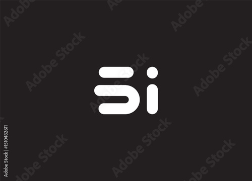 SI logo desing and monogram logo
