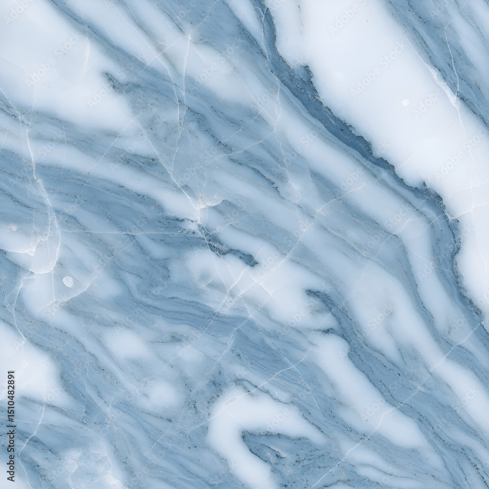 Fototapeta premium Elegant Blue and White Marble Texture