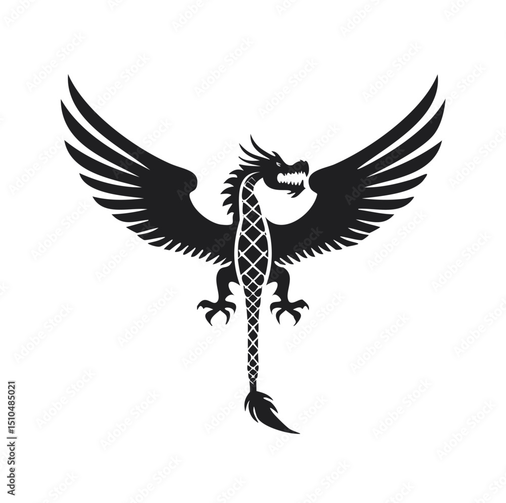 Fototapeta premium vector illustration of an eagle