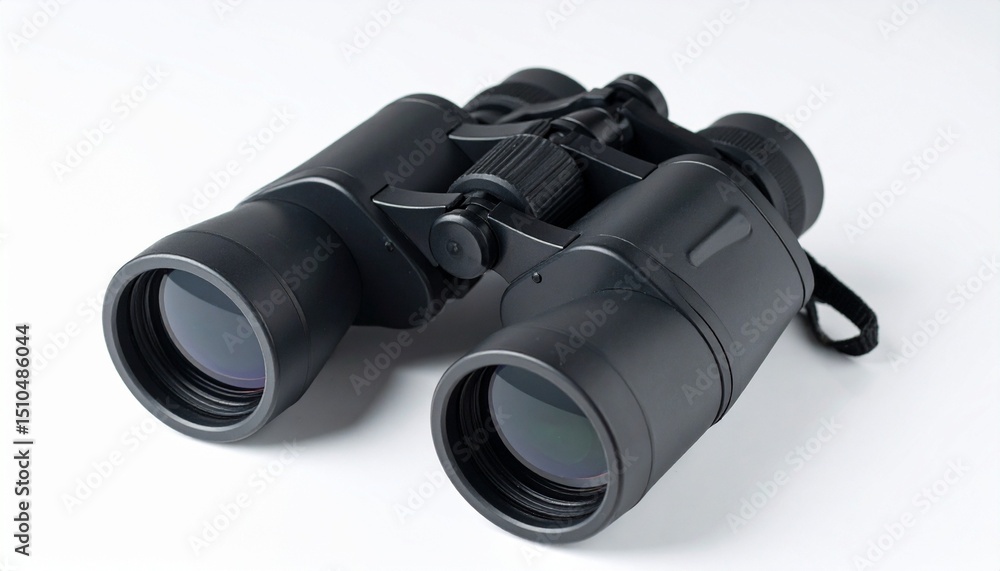 binoculars on white background binoculars on white background