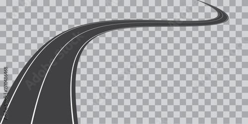 asphalt road, curve highway, vector illustrations. eps 10