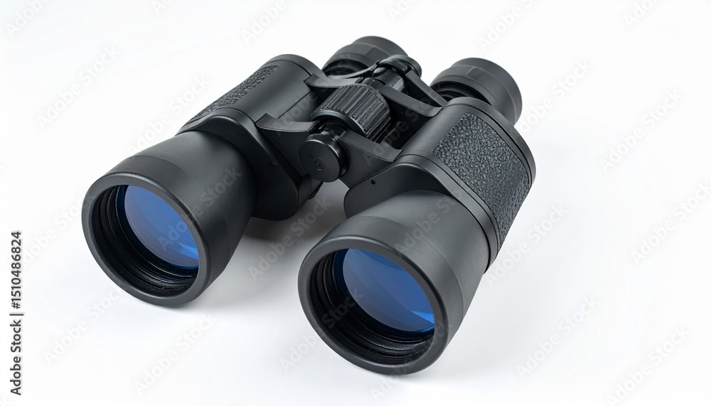 binoculars on white background binoculars on white background
