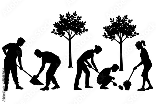 Lifelike Human Evolution Silhouette – Photorealistic Growth Stages in High Detail