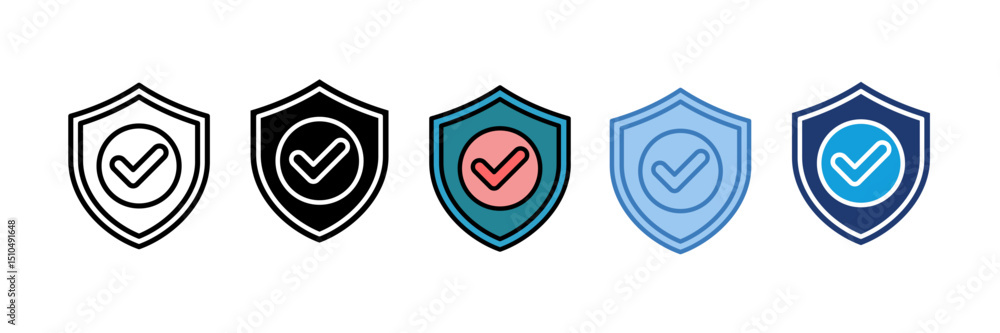 Shield Check Icon Element For Design Shield Check Icon Element For Design
