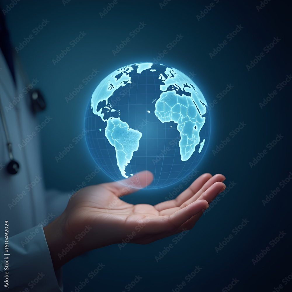 globe in hand globe in hand