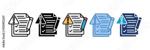 Document Edit Icon Element For Design