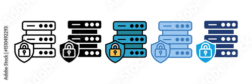 Data Protection Icon Element For Design