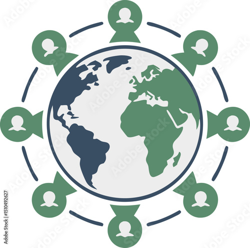 Global Connection community logo mascot