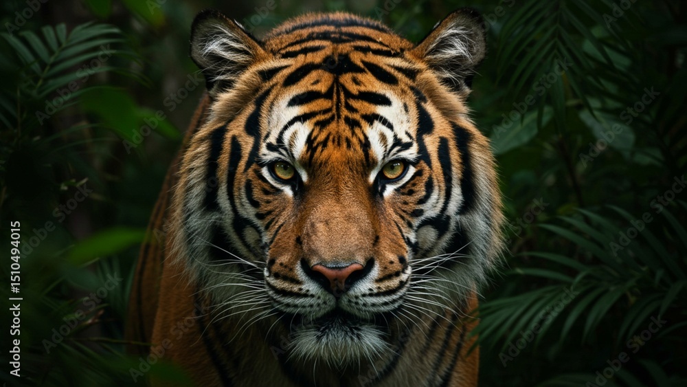 Sumatran Tiger AI Generated Wildlife Illustration Sumatran Tiger AI Generated Wildlife Illustration