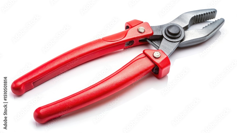 Plastic Pipe Cutter Pliers, Cutting Tool, Plumbing Supplies, White Background, Isolated, High-Resolution Image Plastic Pipe Cutter Pliers, Cutting Tool, Plumbing Supplies, White Background, Isolated, High-Resolution Image