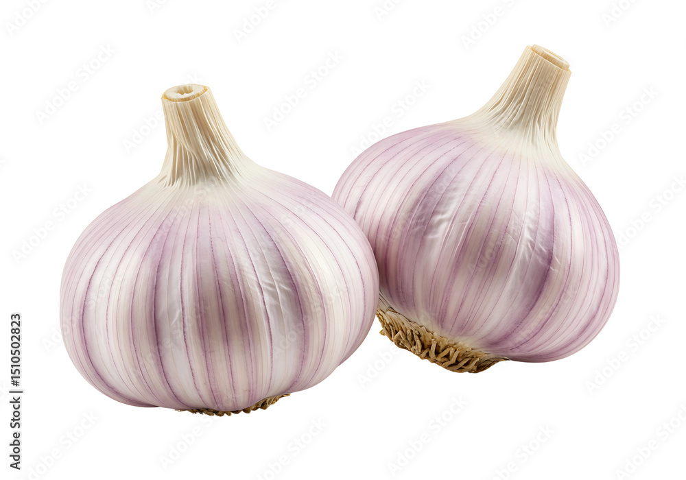 Obraz premium garlic bulb isolated on transparent background