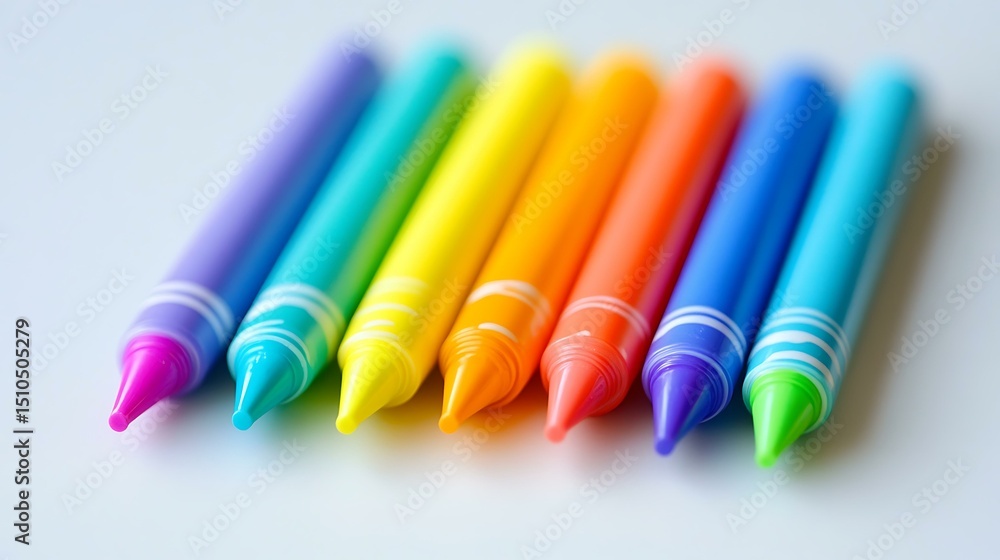 Fototapeta premium Creative prompt title brainstorming session with colorful markers