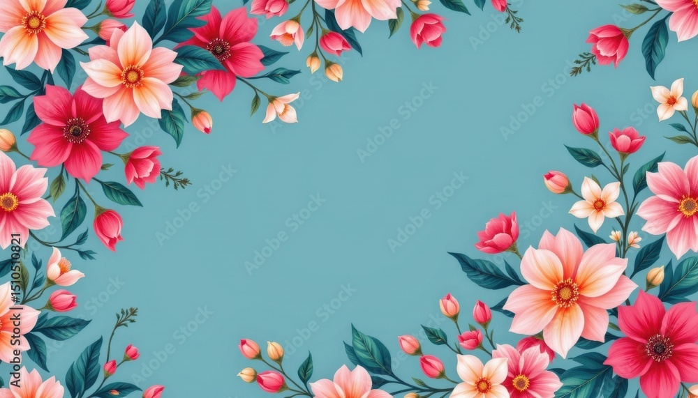 subject: flower background: seamless position: top left corner of image copy space: bottom right corner optimized for photo use instructions: create a seamless background with a floral pattern in the subject: flower background: seamless position: top left corner of image copy space: bottom right corner optimized for photo use instructions: create a seamless background with a floral pattern in the