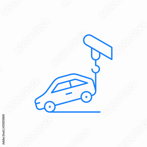 hanging car icon sign vector