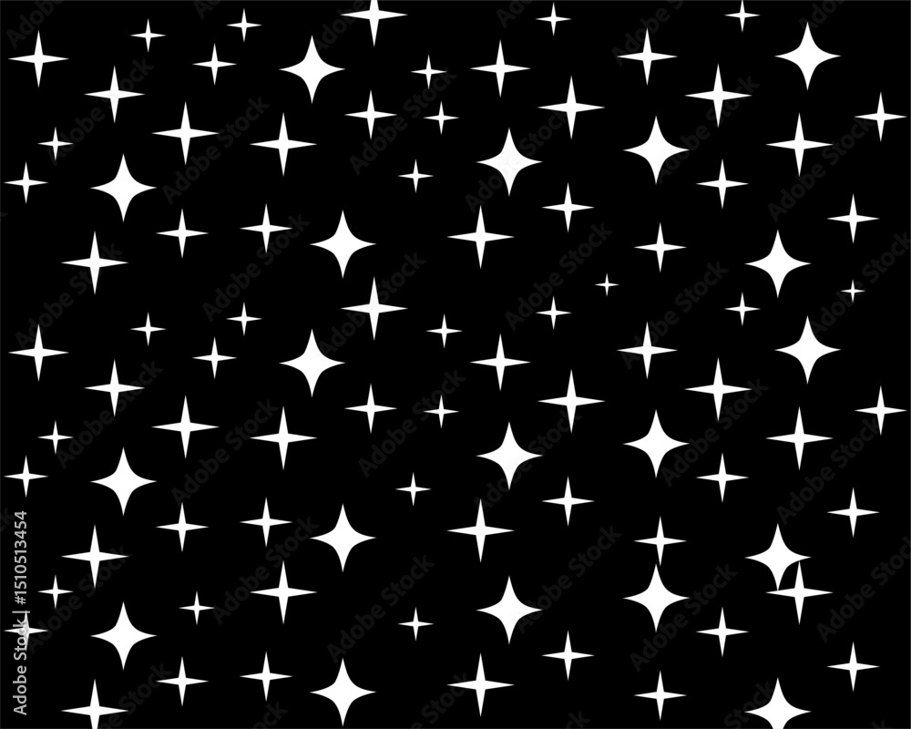 Fototapeta premium pattern backogrund vector black star