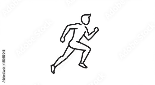 Minimalist runner sprints dynamically against a plain backdrop achieving athletic motion demonstrating fitness