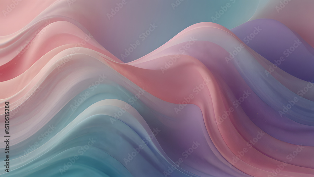 Abstract Pastel Waves with Soft Light and Subtle Color Transitions for Backgrounds Abstract Pastel Waves with Soft Light and Subtle Color Transitions for Backgrounds